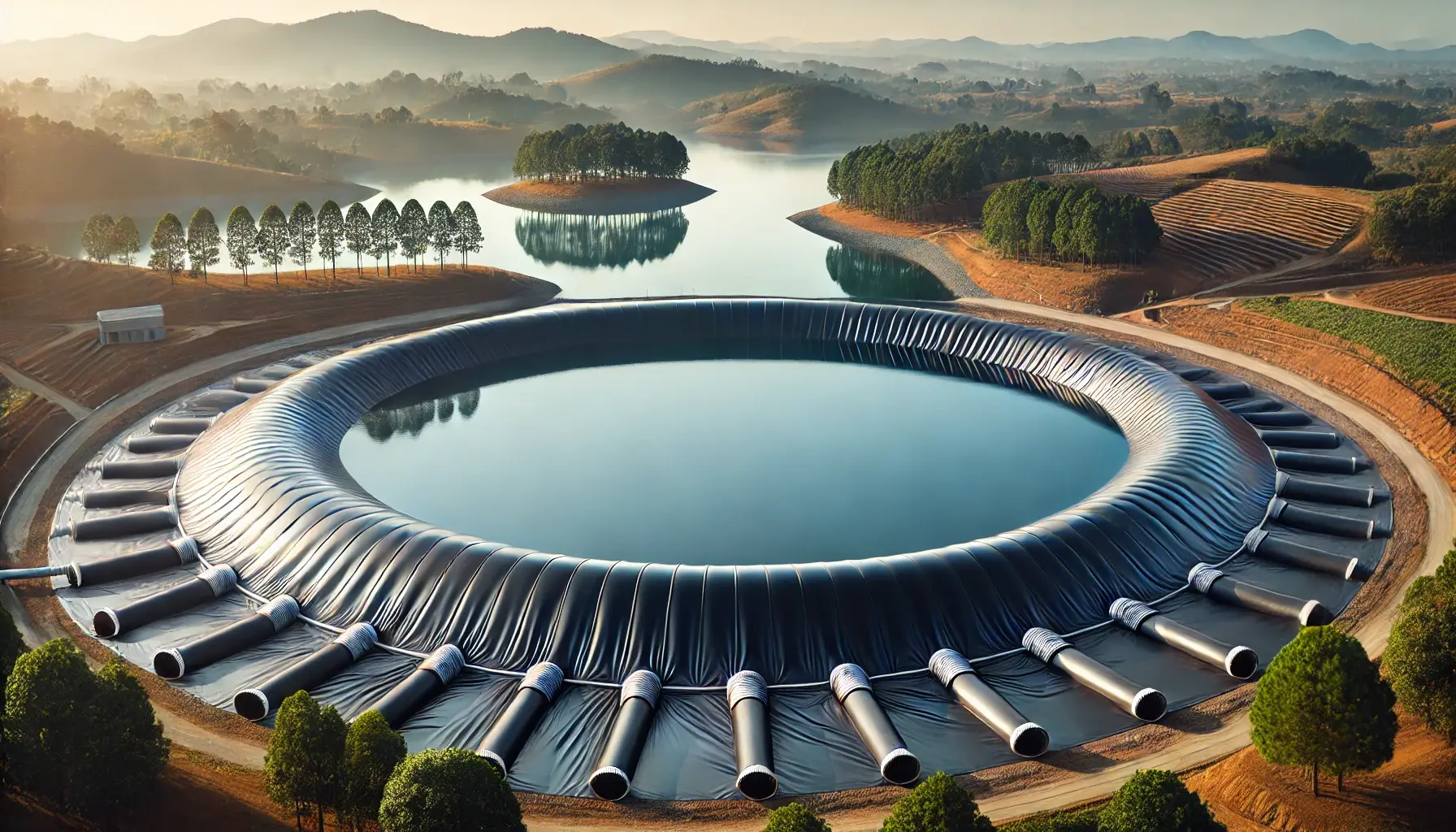 Plásticos impermeables para reservorios de agua en uso agrícola